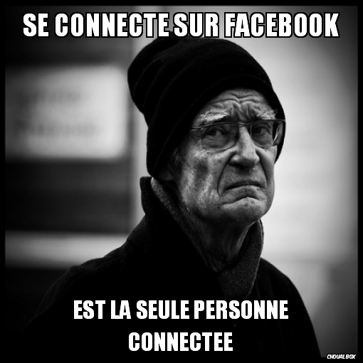 Se connecte sur facebook