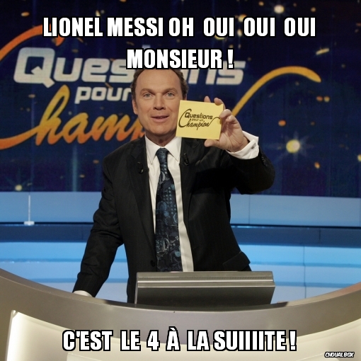 Lionel Messi oh oui oui oui monsieur !
