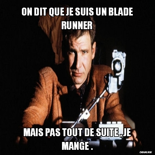 On dit que je suis un Blade Runner