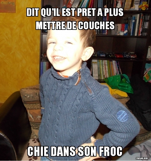 Dit qu\'il est prêt à plus mettre de couches