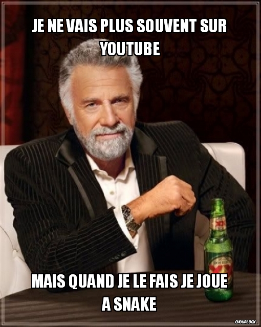 je ne vais plus souvent sur youtube