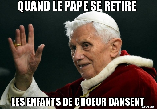 Quand le pape se retire...