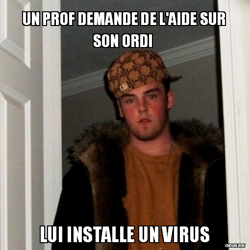 Un prof demande de l\'aide sur son ordi 