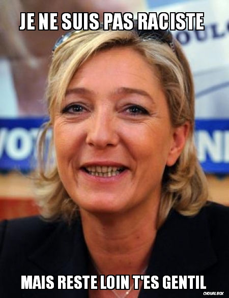 je ne suis pas raciste 