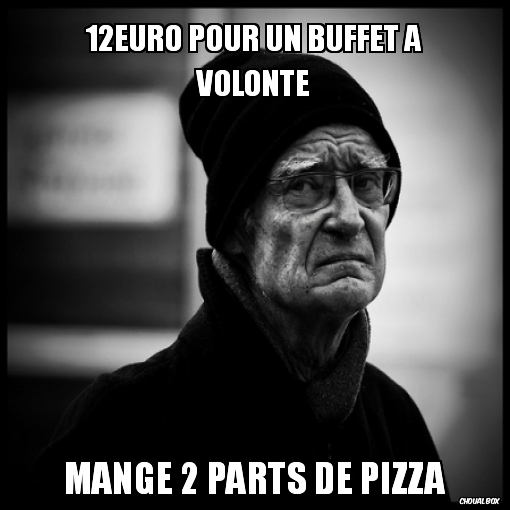 12Euro pour un Buffet à volonté