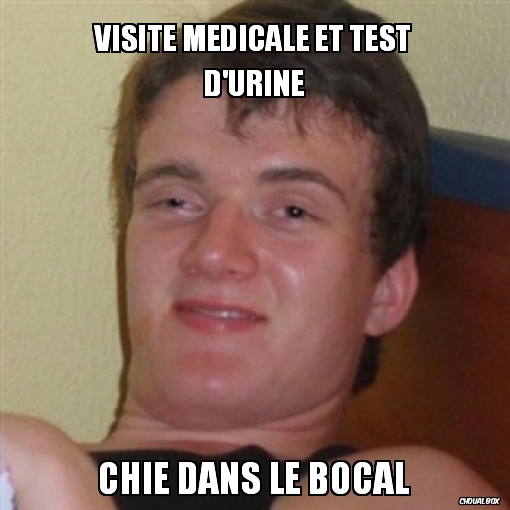 visite medicale et test d\'urine
