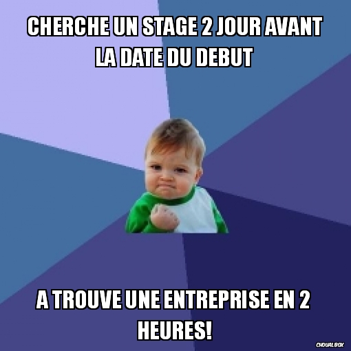Cherche un stage 2 jour avant la date du début