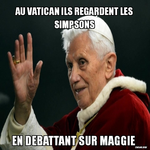 Au Vatican ils regardent les simpsons