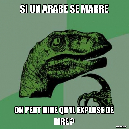 Si un arabe se marre