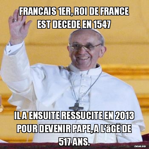 Francais 1er, roi de France est décédé en 1547