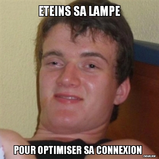 éteins sa lampe