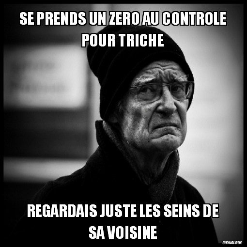 Se prends un Zéro au controle pour triche