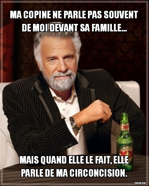 Ma copine ne parle pas souvent de moi devant sa famille...