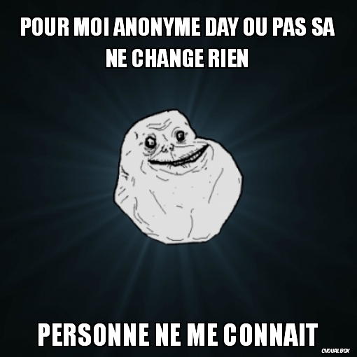 Pour moi anonyme day ou pas ça ne change rien