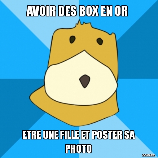 Avoir des box en or