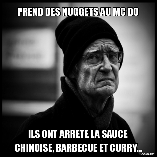 Prend des nuggets au Mc Do