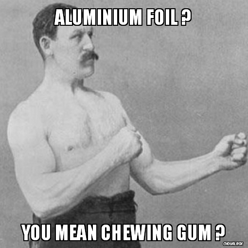 Aluminium foil ?