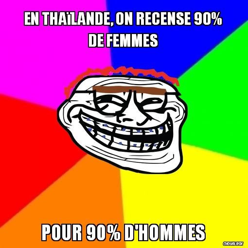 En Thaïlande, on recense...