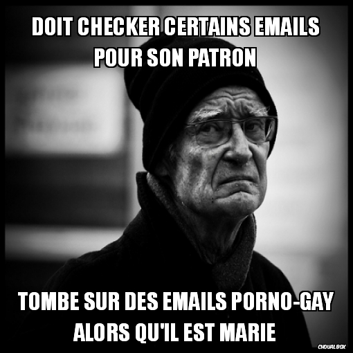 Doit checker certains emails pour son patron