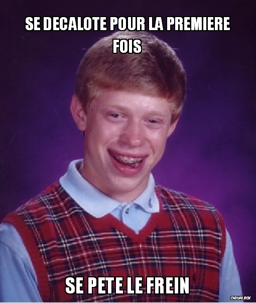 se décalote pour la premiere fois