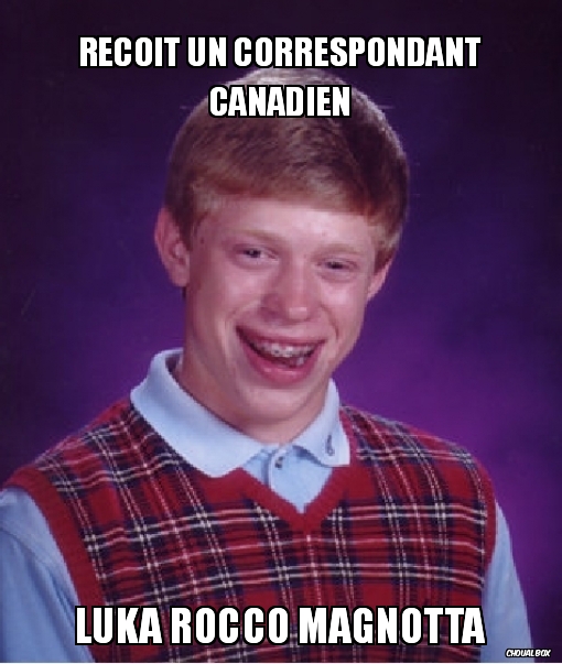 Reçoit un correspondant canadien