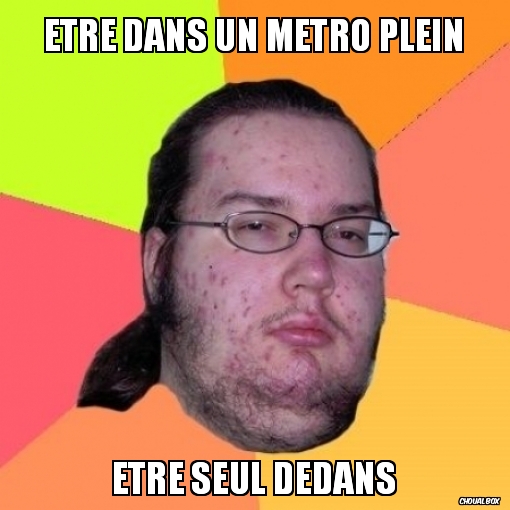 ETRE DANS UN METRO PLEIN