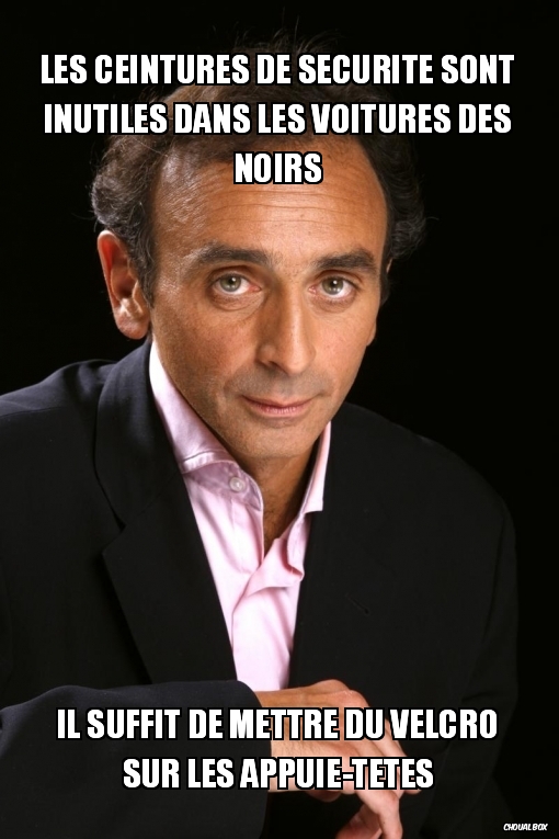 Les ceintures de sécurité sont inutiles dans les voitures des noirs