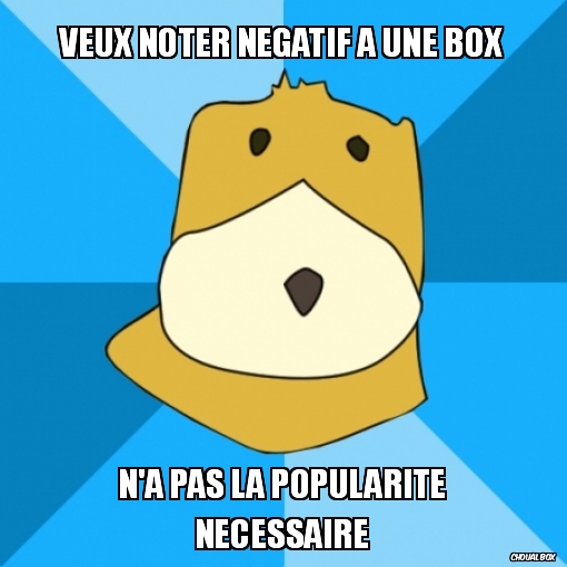 Voter négatif à une box