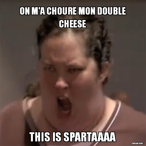 On m\'a chouré mon double cheese