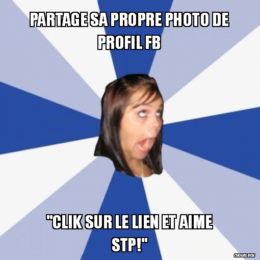 Partage sa propre photo de profil FB