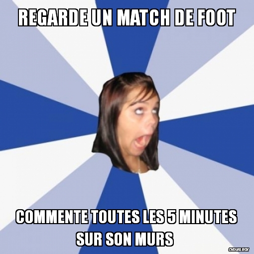 regarde un match de foot