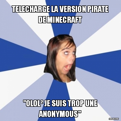 Télécharge la version pirate de minecraft