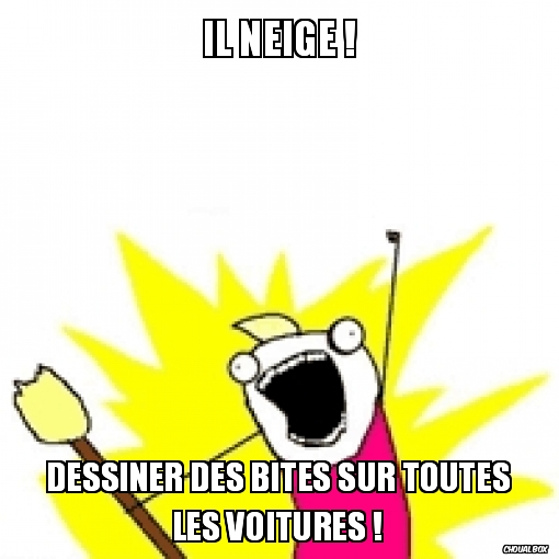 Il neige !