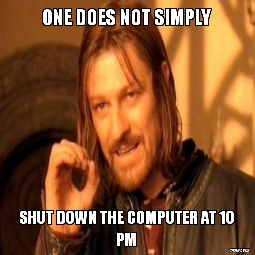 One does not simply
