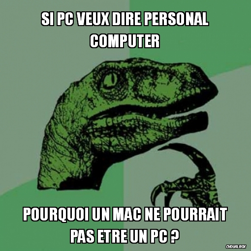 Si PC veux dire Personal computer