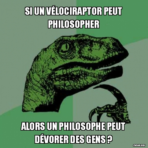 Si un vélociraptor...