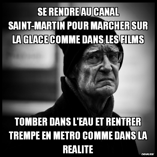 Se rendre au canal Saint-Martin un soir de février