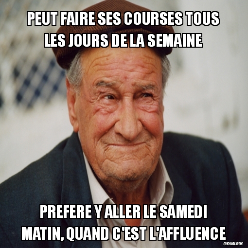 Peut faire ses courses tous les jours de la semaine