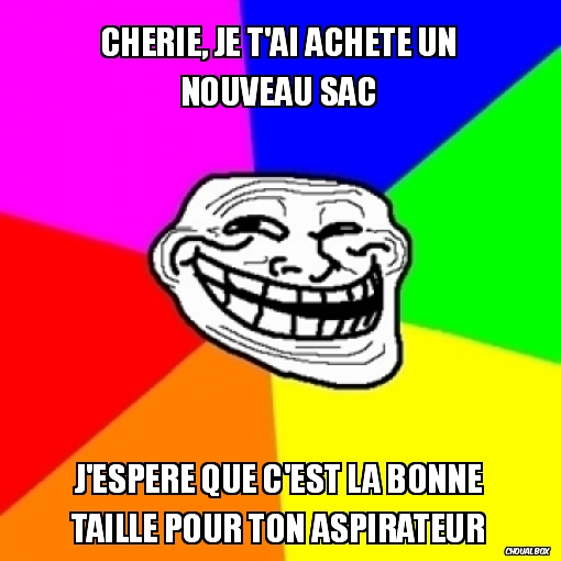 Chérie, je t\'ai acheté un nouveau sac...