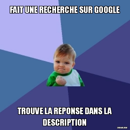 Fait une recherche sur google