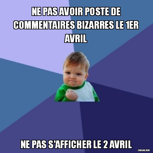 il était une fois, le 1er avril