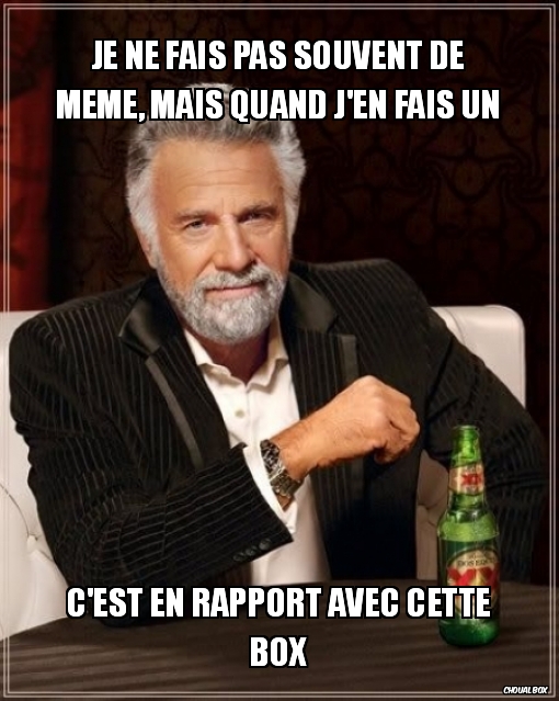 C\'est la mode de faire des rapports entre les boxs ?