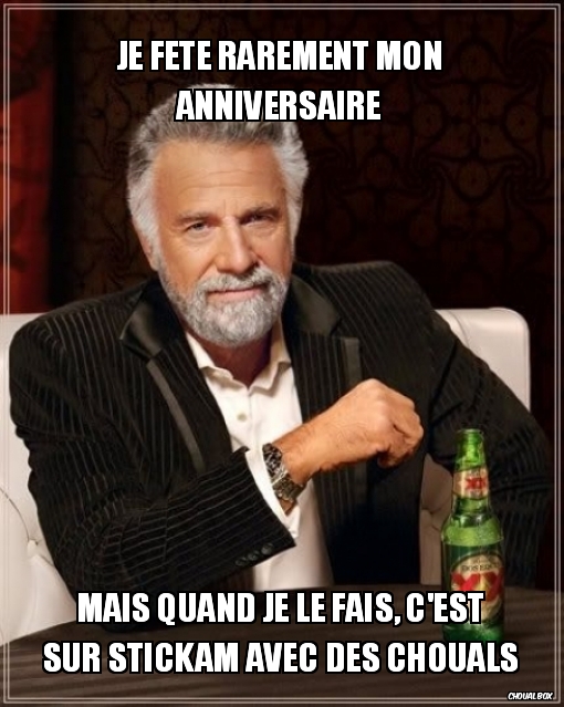 Je fête rarement mon anniversaire
