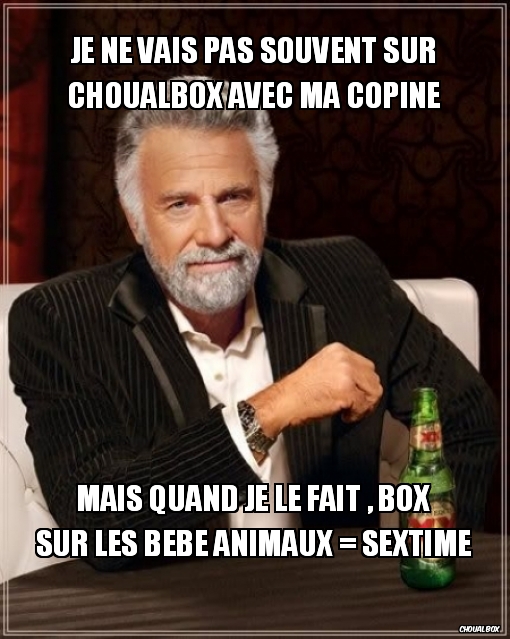 Je ne vais pas souvent sur choualbox avec ma copine