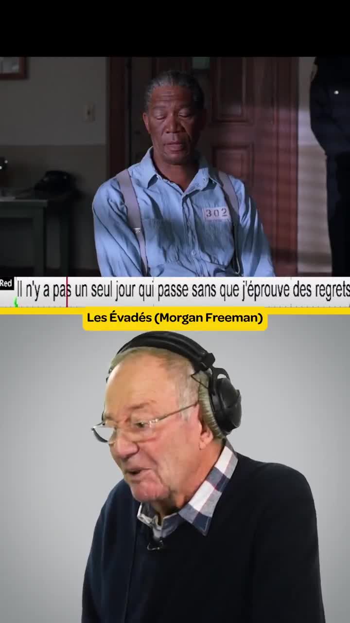 Benoit Allemane rejoue le monologue de Red dans &quot;Les évadés&quot; avec Morgan Freeman.