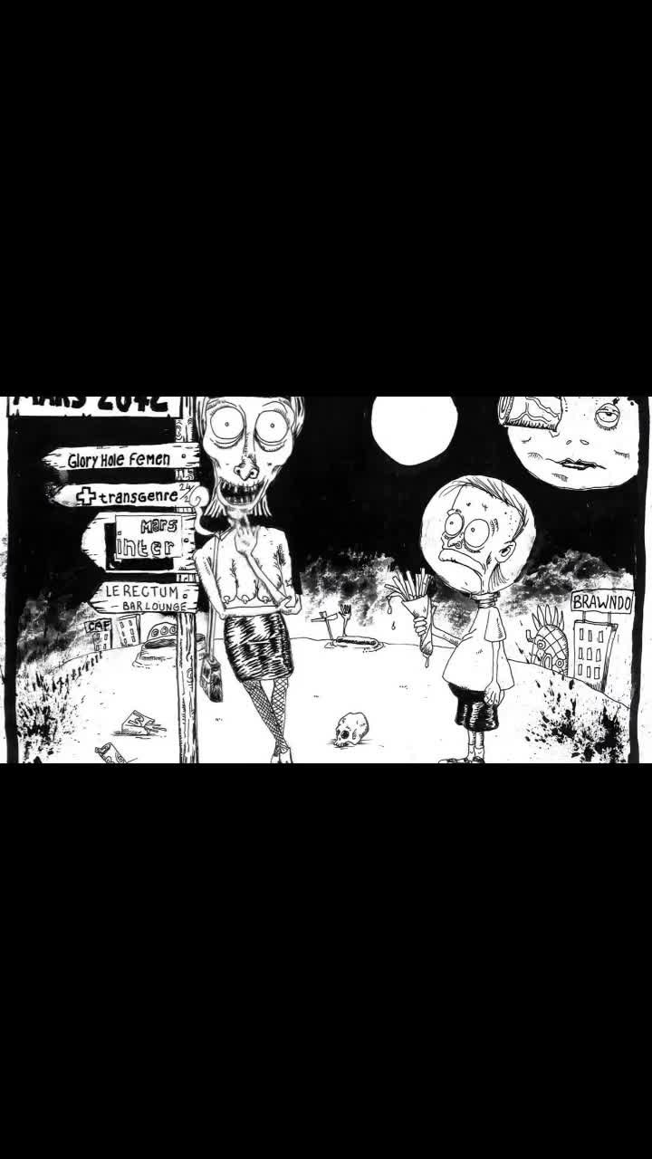 Dessin papier et voix de moi + animation par IA.