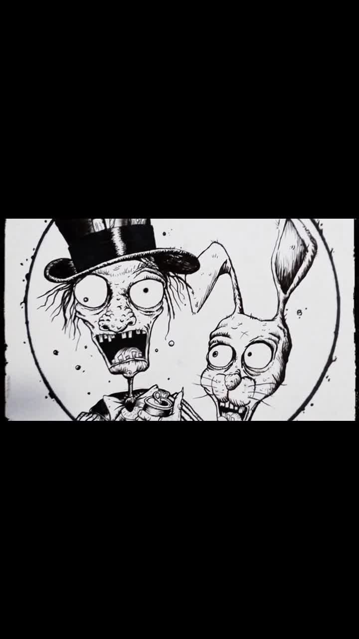 Dessin papier et voix de moi + animation par IA. Fin.