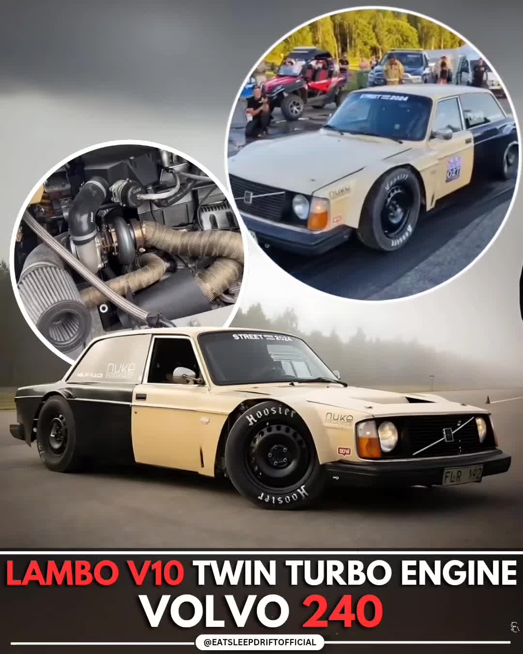 Avez vous déjà vue: Un V10 de Lambo, Bi-Turbo, dans une Volvo ?