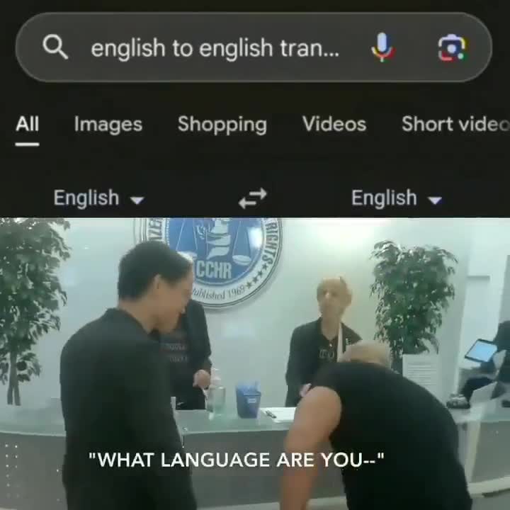english to english