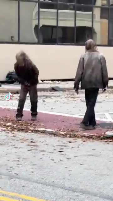 Entre deux prises, sur TWD.